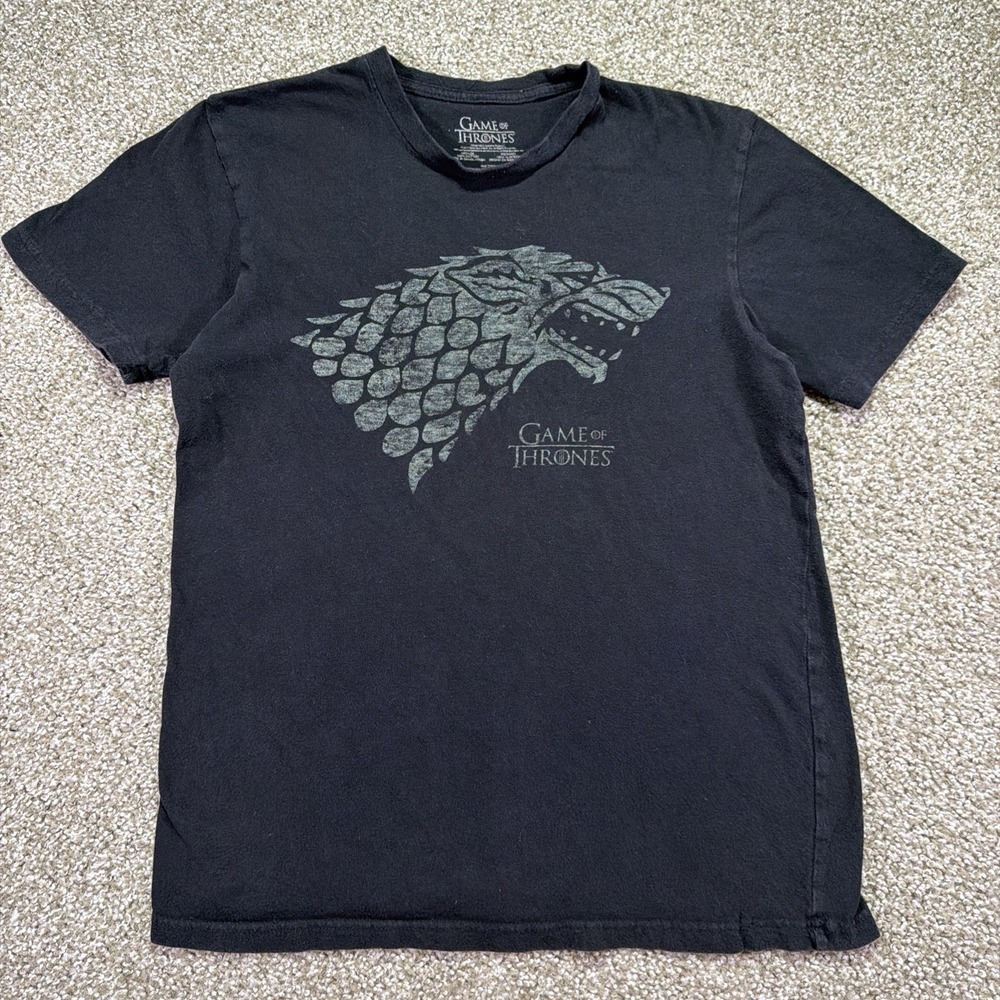 Game Of Thrones Shirt House Of Stark Sigil Size Medium Black 2015